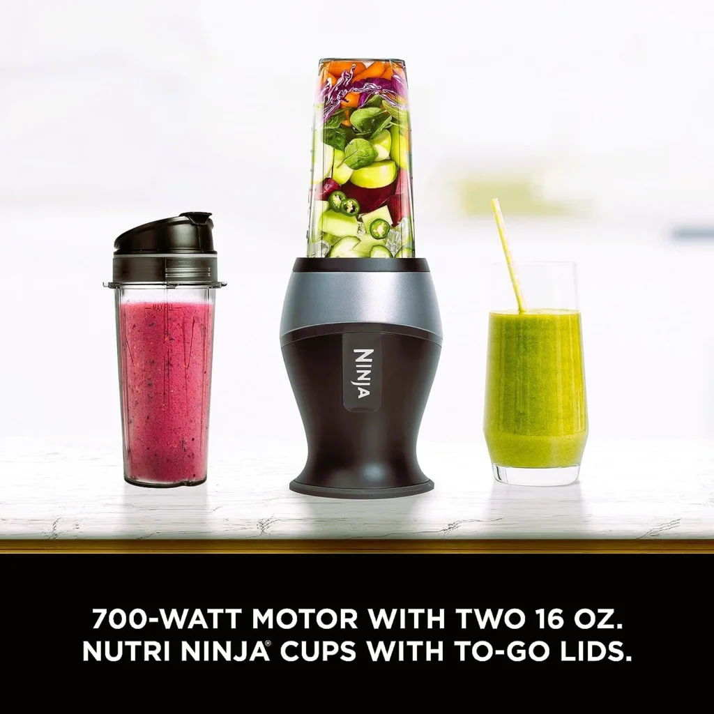 Ninja QB3001ss ninja fit compact personal blender, for shakes, smoothies, food prep, and frozen blending