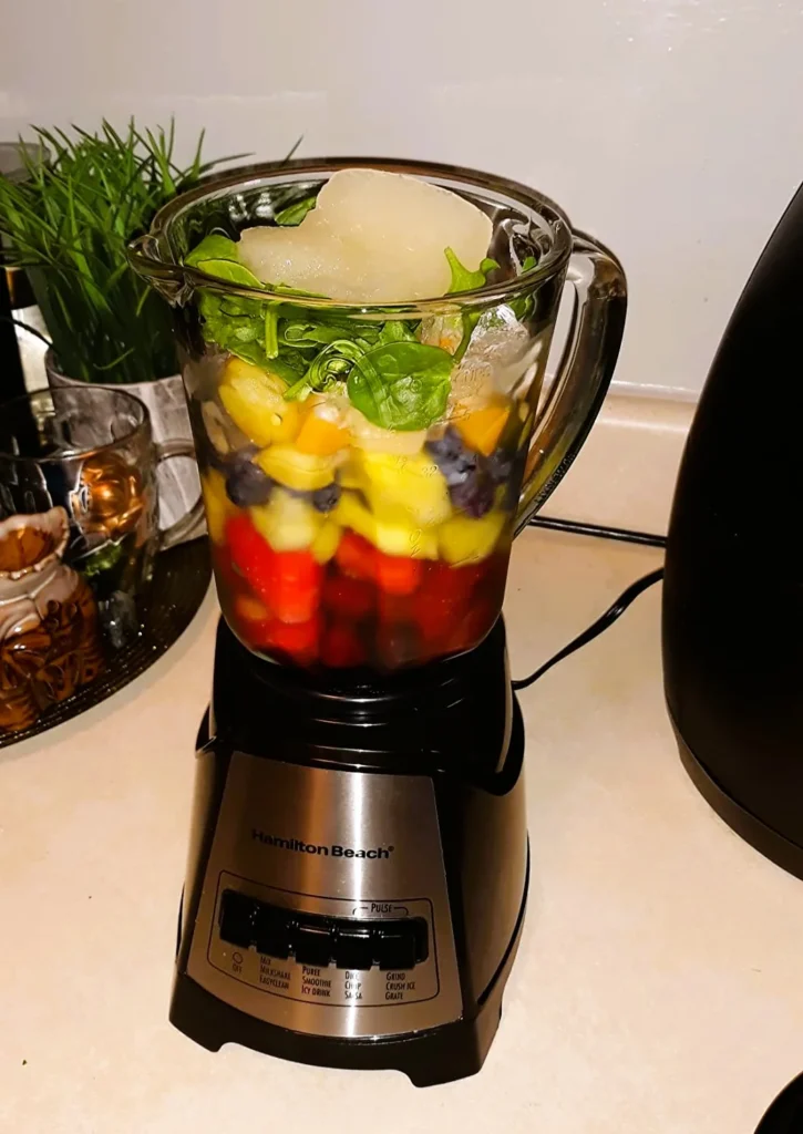 Overfilled with the contents in your blender can leak