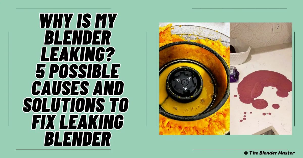 Why Is My Blender Leaking? 5 Causes And Solutions